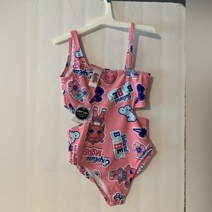 NWT LOL Surprise Girls Swimsuit UPF 50+ Size 7/8 NWT